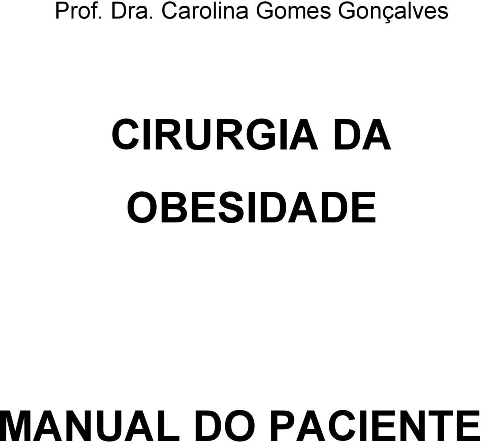 Gonçalves CIRURGIA