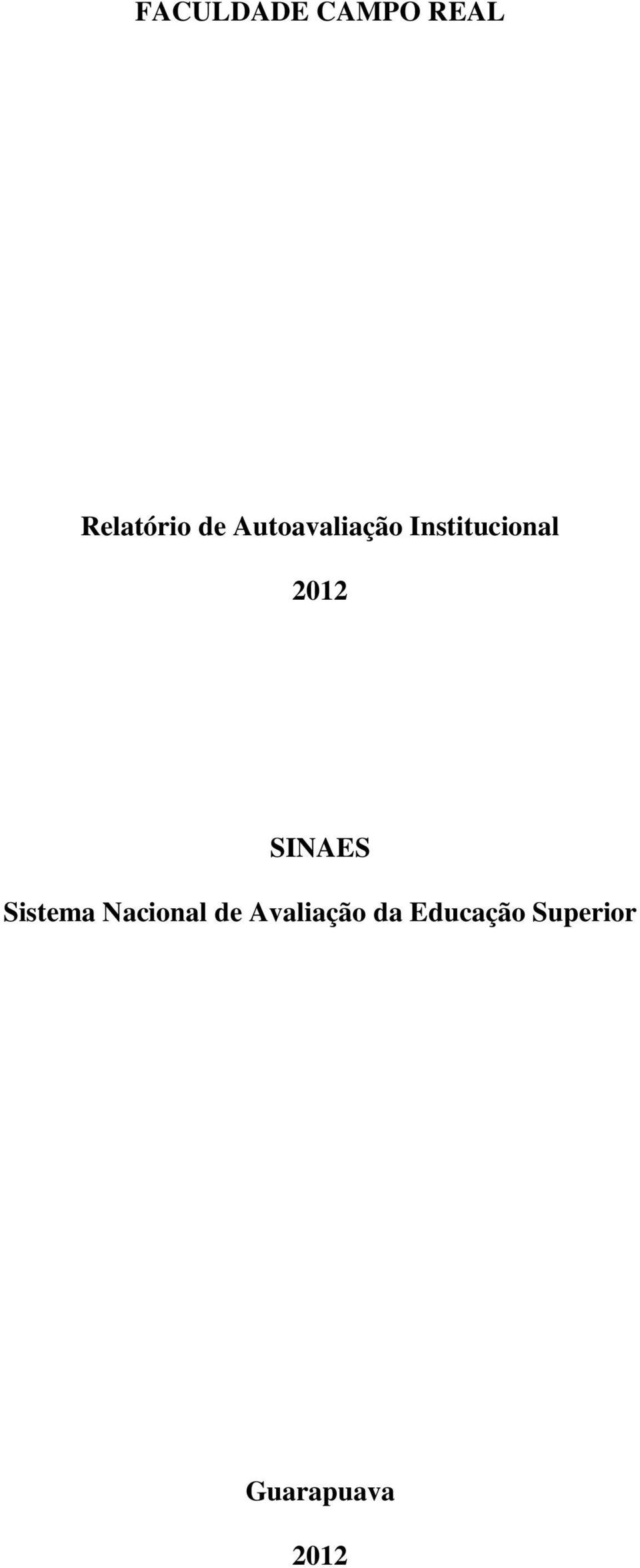 SINAES Sistema Nacional de