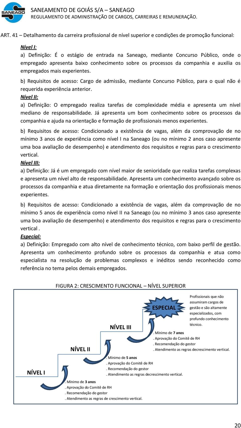 b) Requisitos de acesso: Cargo de admissão, mediante Concurso Público, para o qual não é requerida experiência anterior.