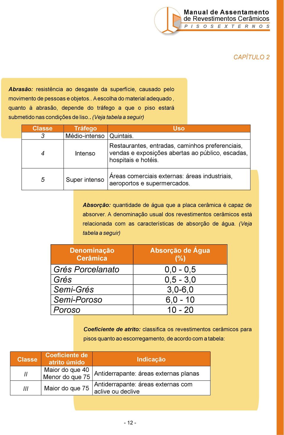 4 Intenso Restaurantes, entradas, caminhos preferenciais, vendas e exposições abertas ao público, escadas, hospitais e hotéis.