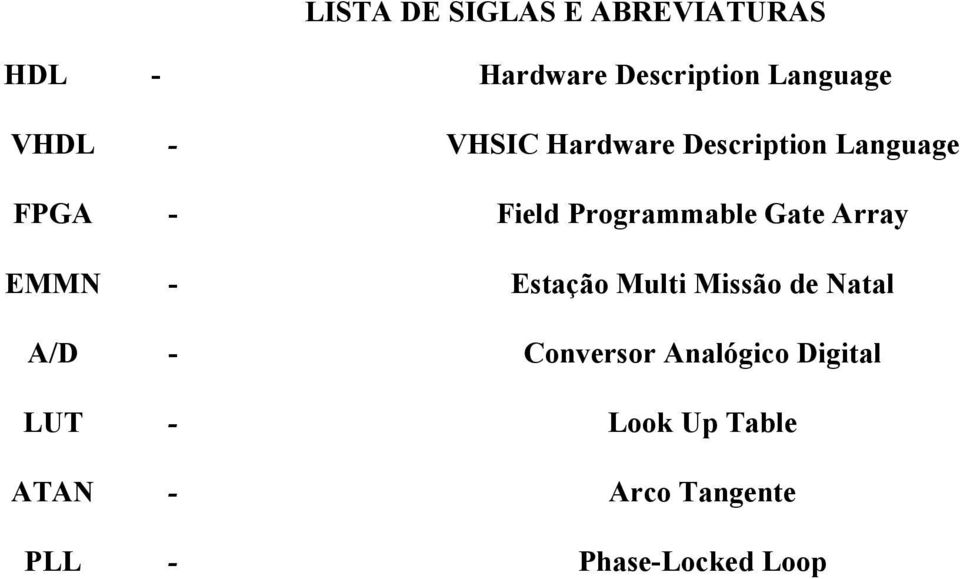 Gate Array EMMN - Estação Multi Missão de Natal A/D - Conversor