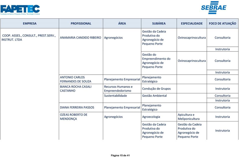 MENDONÇA Gestão da Cadeia Produtiva do Gestão do Empreendimento do Planejamento Empresarial Planejamento Estratégico Condução de Grupos