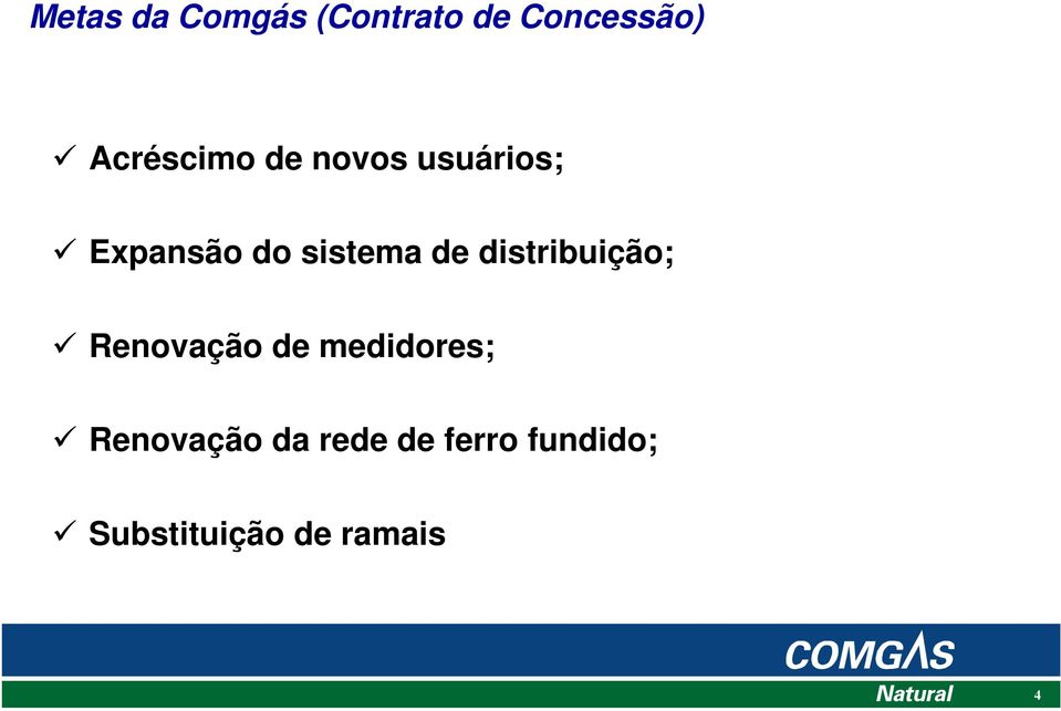 sistema de distribuição; Renovação de