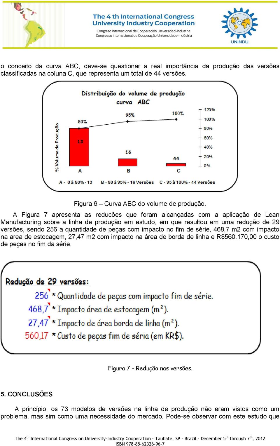 quantidade de peças com impacto no fim de série, 468,7 m2 com impacto na area de estocagem, 27,47 m2 com impacto na área de borda de linha e R$560.170,00 o custo de peças no fim da série.