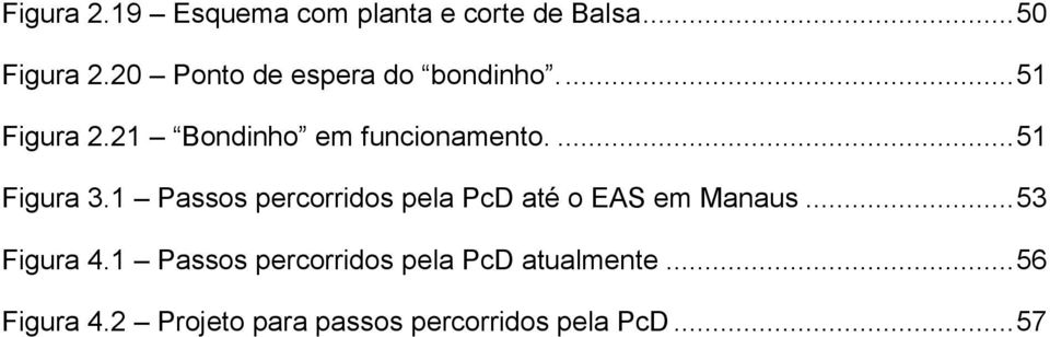 ... 51 Figura 3.1 Passos percorridos pela PcD até o EAS em Manaus... 53 Figura 4.