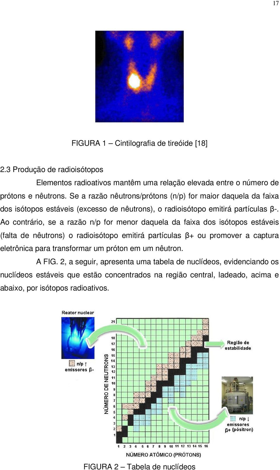 Ao contrário, se a razão n/p for menor daquela da faixa dos isótopos estáveis (falta de nêutrons) o radioisótopo emitirá partículas β+ ou promover a captura eletrônica para