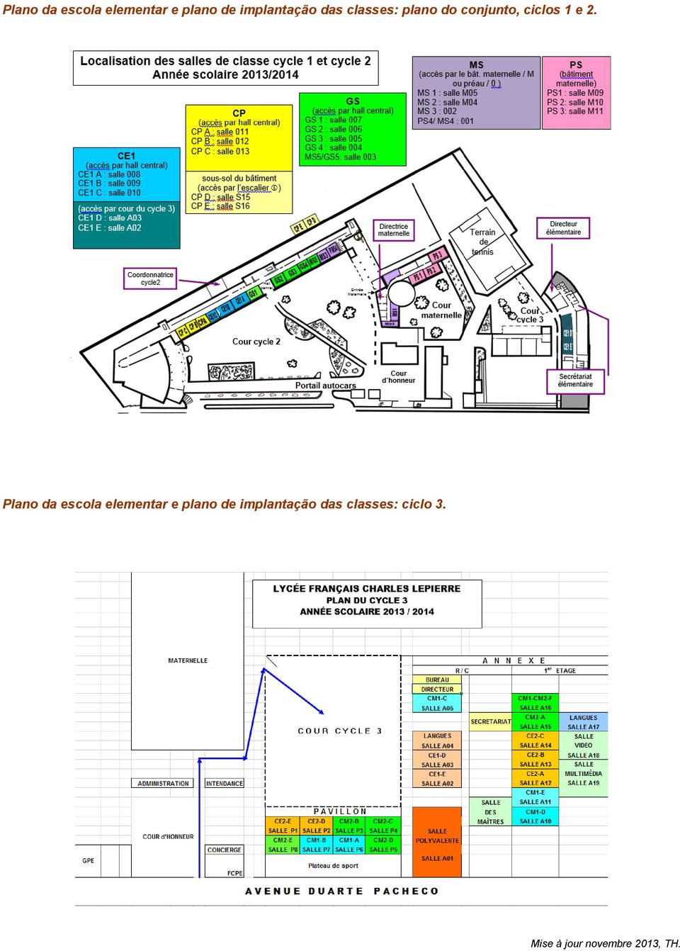 das classes: ciclo 3.