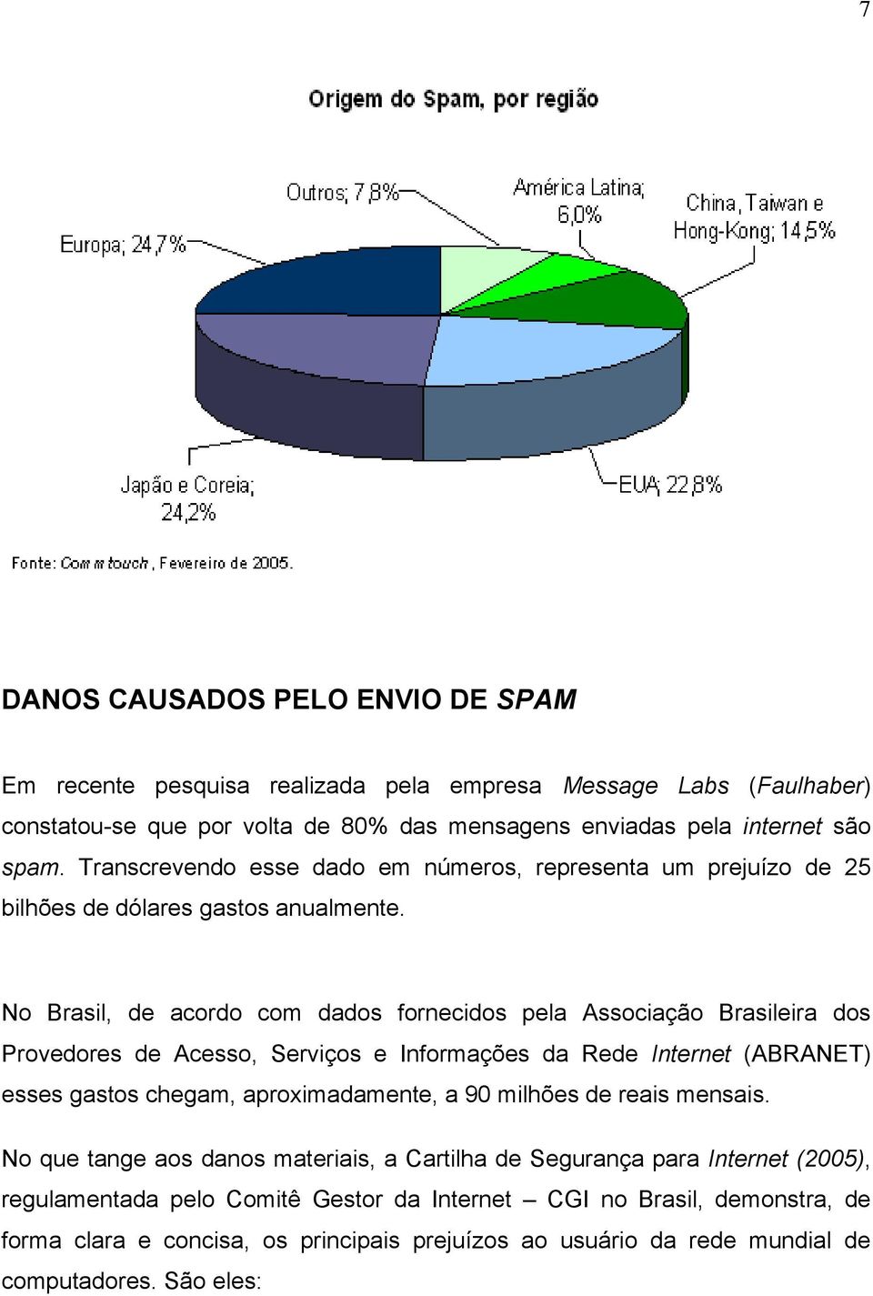 No Brasil, de acordo com dados fornecidos pela Associação Brasileira dos Provedores de Acesso, Serviços e Informações da Rede Internet (ABRANET) esses gastos chegam, aproximadamente, a 90