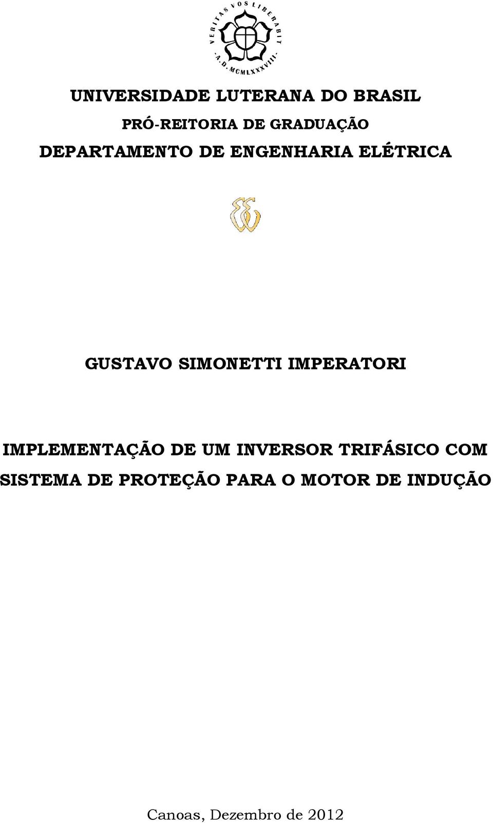 IMPERATORI IMPLEMENTAÇÃO DE UM INVERSOR TRIFÁSICO COM