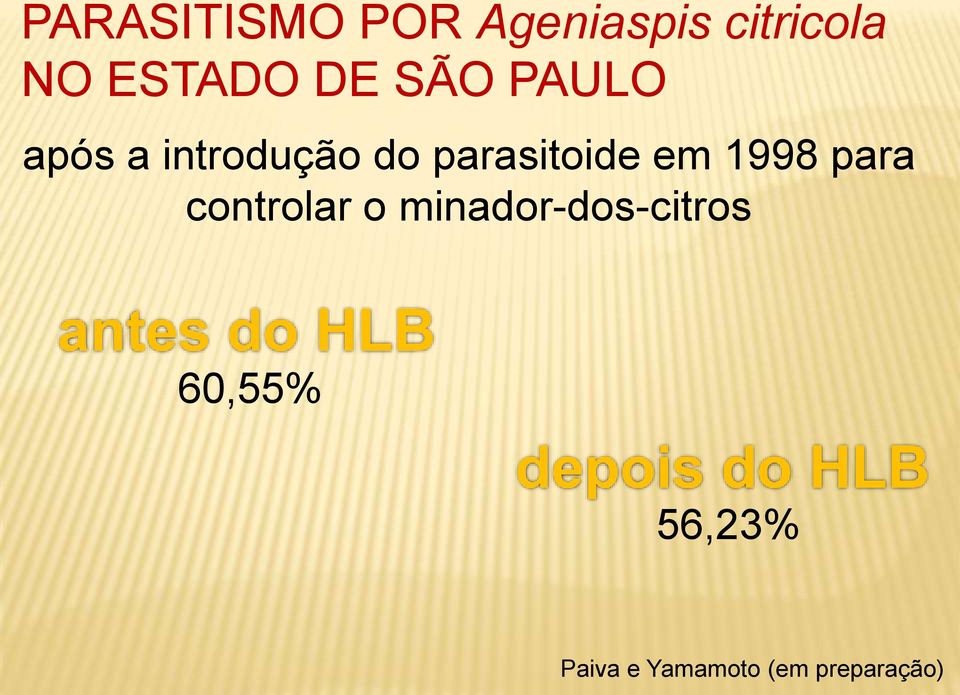 para controlar o minador-dos-citros antes do HLB