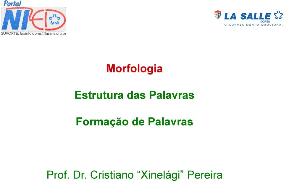 de Palavras Prof. Dr.