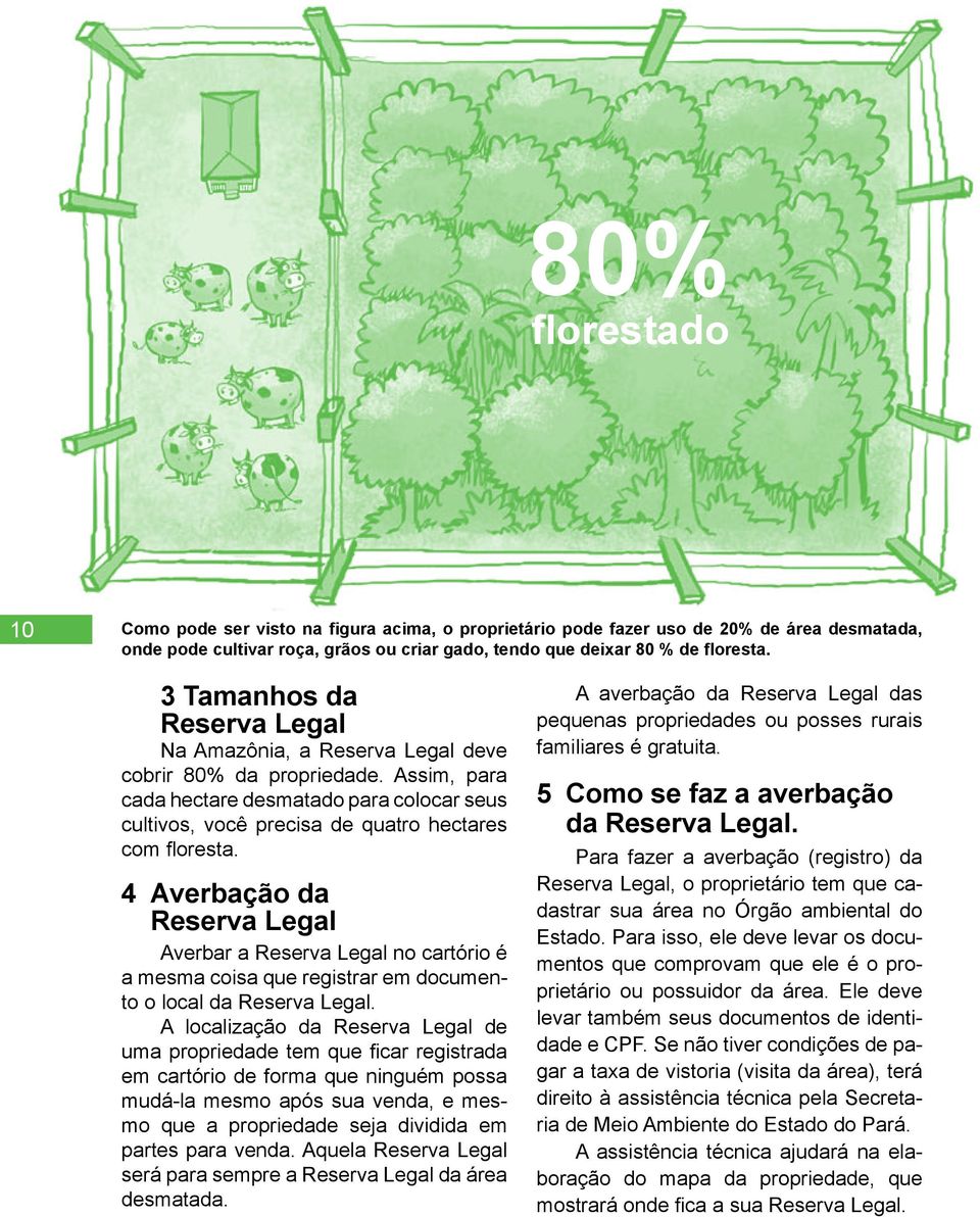 4 Averbação da Reserva Legal Averbar a Reserva Legal no cartório é a mesma coisa que registrar em documento o local da Reserva Legal.