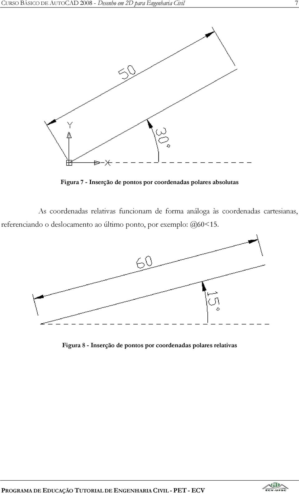 funcionam de forma análoga às coordenadas cartesianas, referenciando o deslocamento