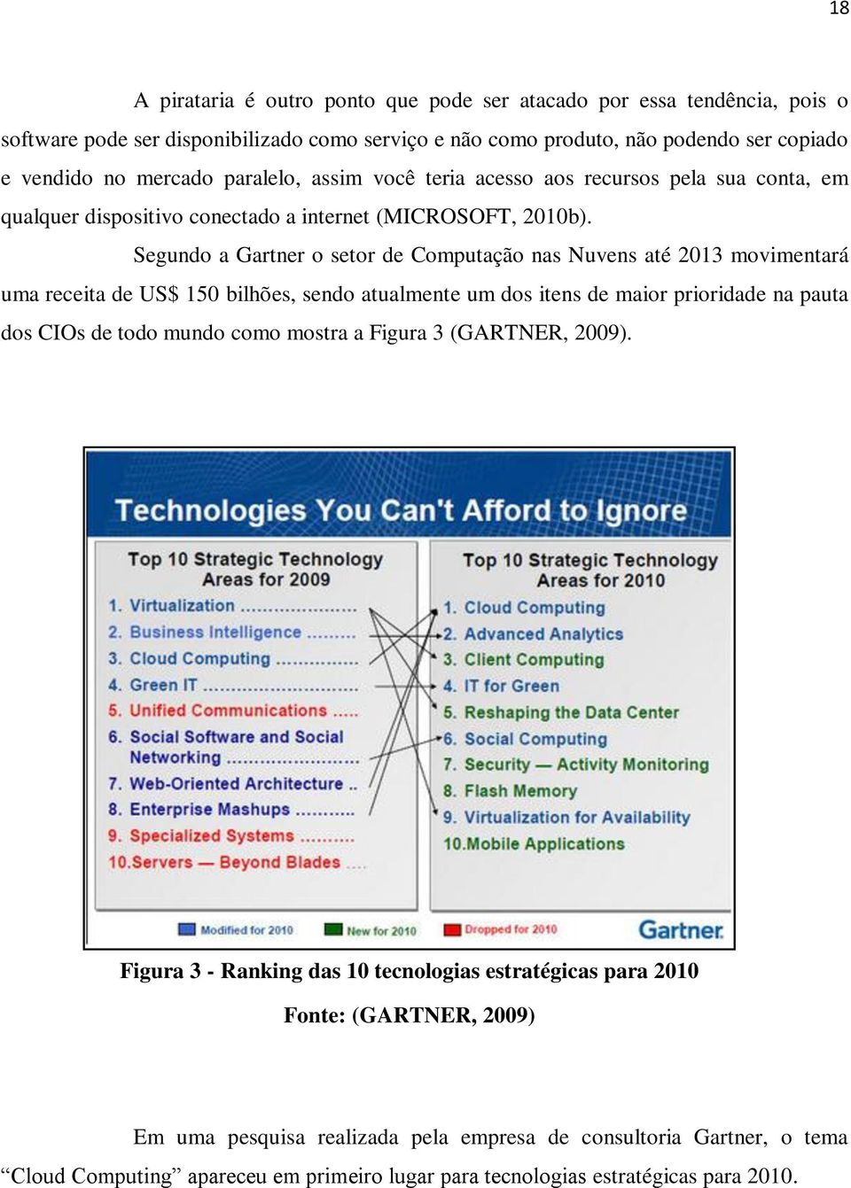 Segundo a Gartner o setor de Computação nas Nuvens até 2013 movimentará uma receita de US$ 150 bilhões, sendo atualmente um dos itens de maior prioridade na pauta dos CIOs de todo mundo como