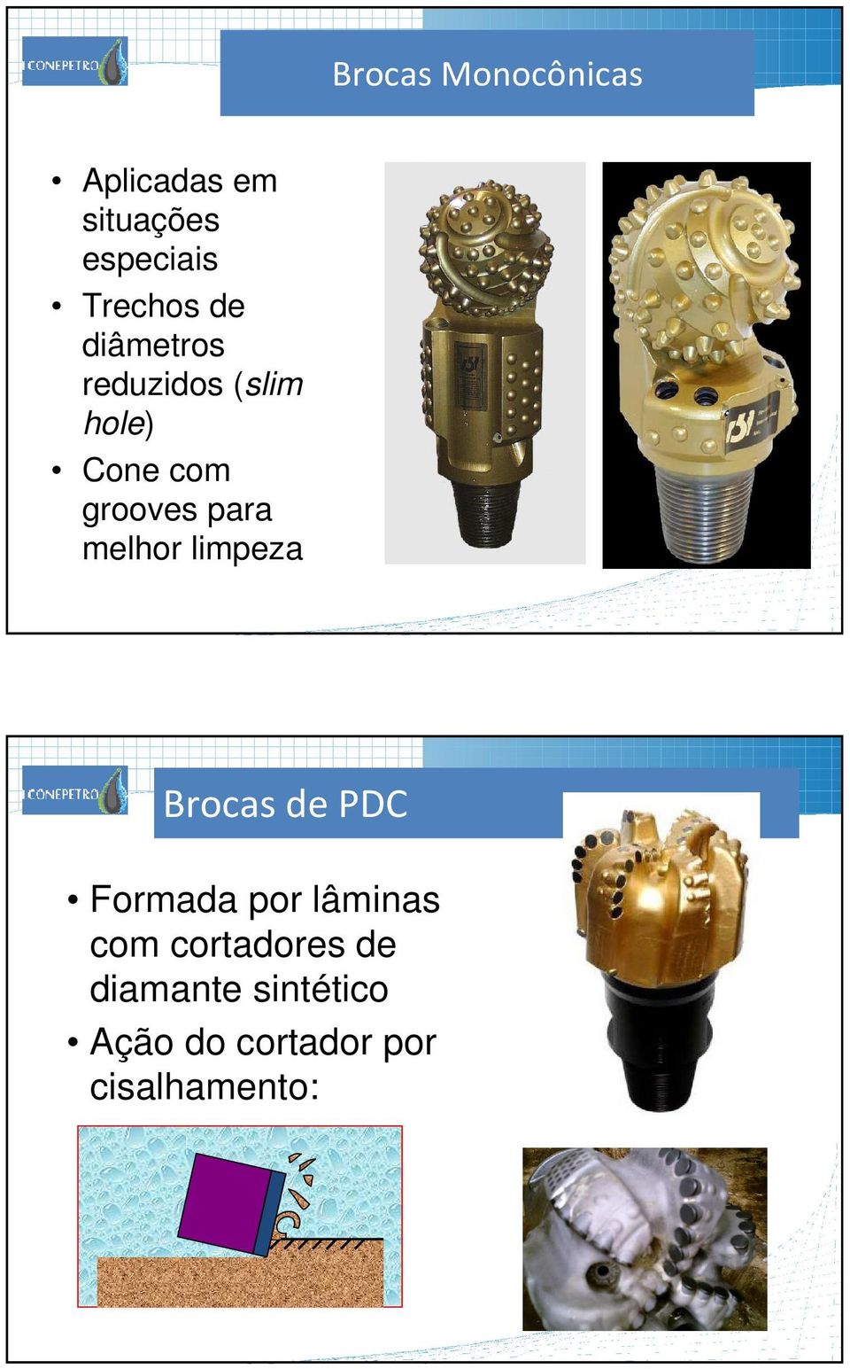 melhor limpeza Brocas de PDC Formada por lâminas com