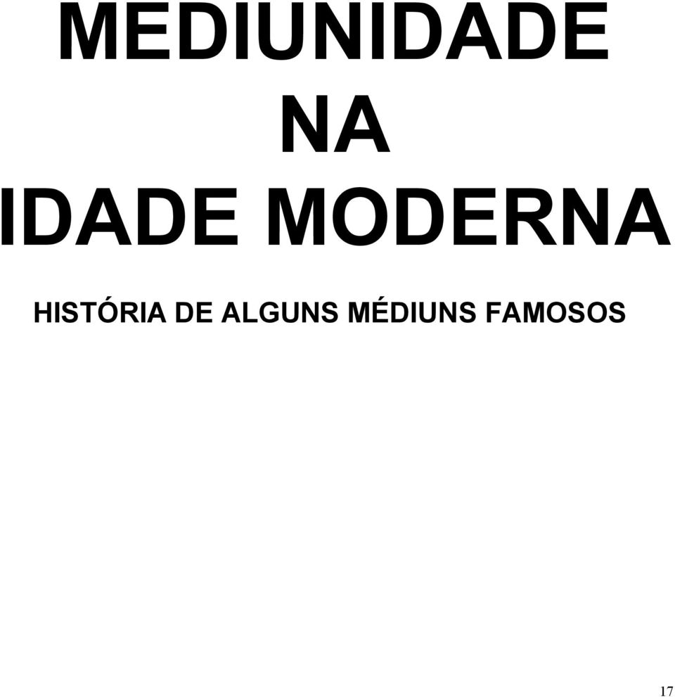 HISTÓRIA DE