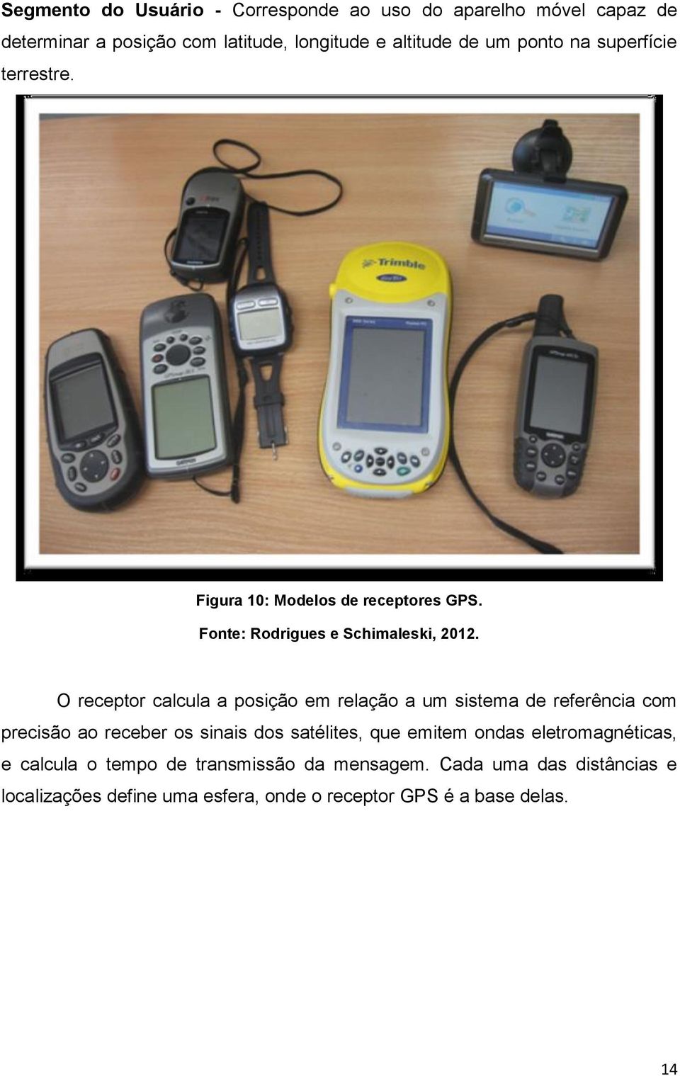 O receptor calcula a posição em relação a um sistema de referência com precisão ao receber os sinais dos satélites, que emitem ondas