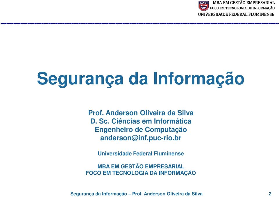 br Universidade Federal Fluminense MBA EM GESTÃO EMPRESARIAL FOCO EM