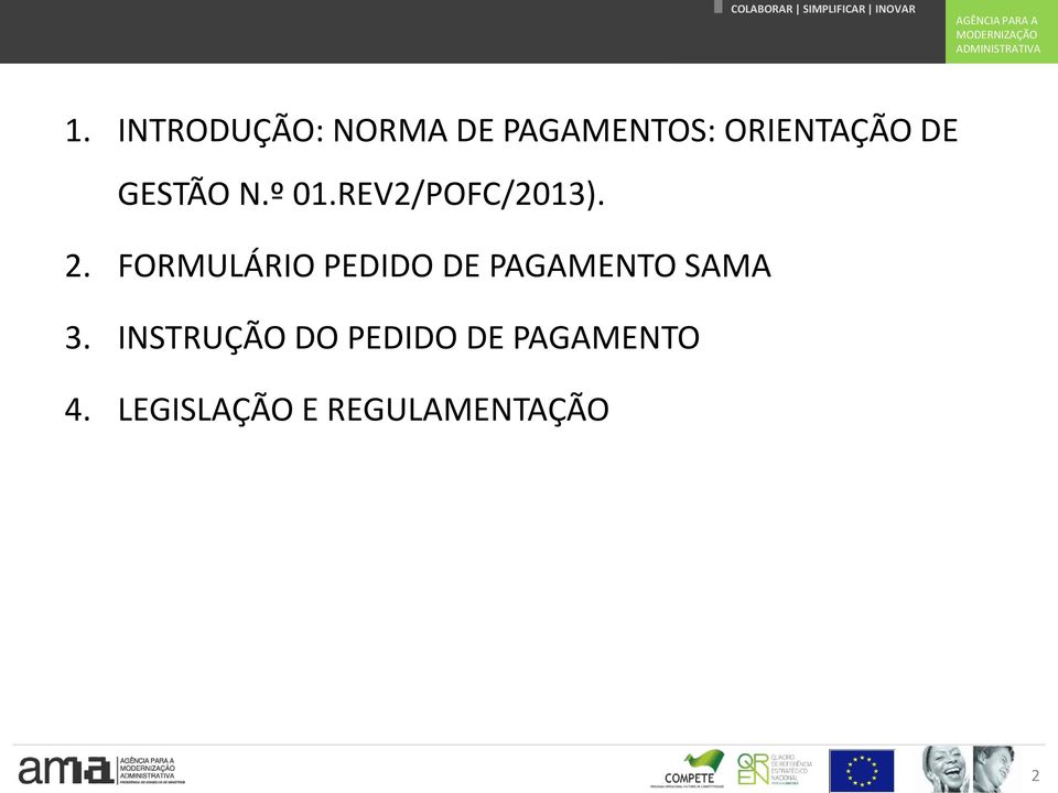 FORMULÁRIO PEDIDO DE PAGAMENTO SAMA 3.