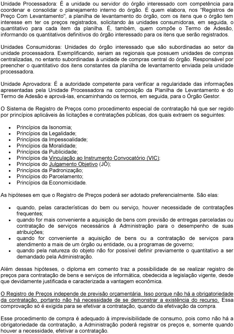 consumidoras, em seguida, o quantitativo para cada item da planilha.