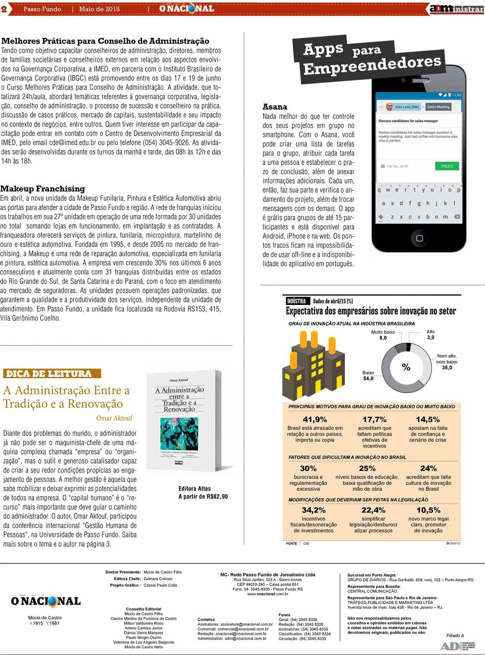 19 de junho o Curso Melhores Práticas para Conselho de Administração.