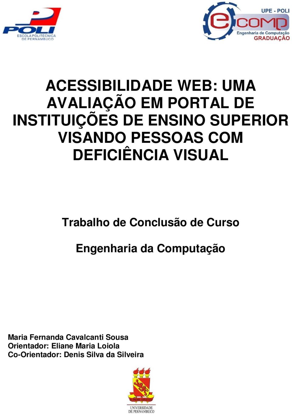 Conclusão de Curso Engenharia da Computação Maria Fernanda
