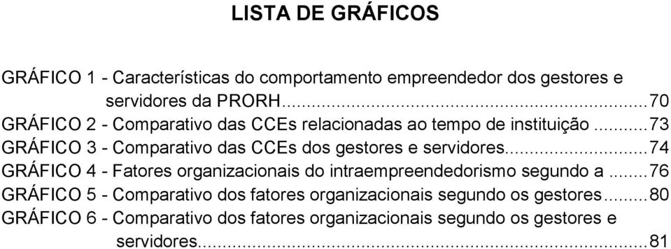 .. 73 GRÁFICO 3 - Comparativo das CCEs dos gestores e servidores.