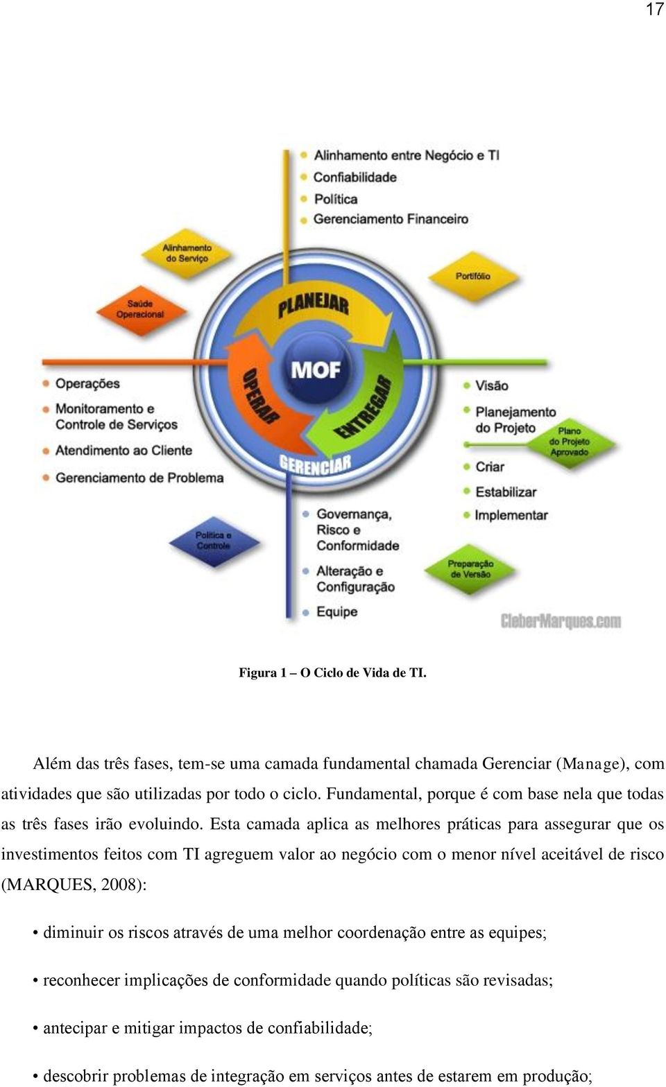 Esta camada aplica as melhores práticas para assegurar que os investimentos feitos com TI agreguem valor ao negócio com o menor nível aceitável de risco (MARQUES, 2008):