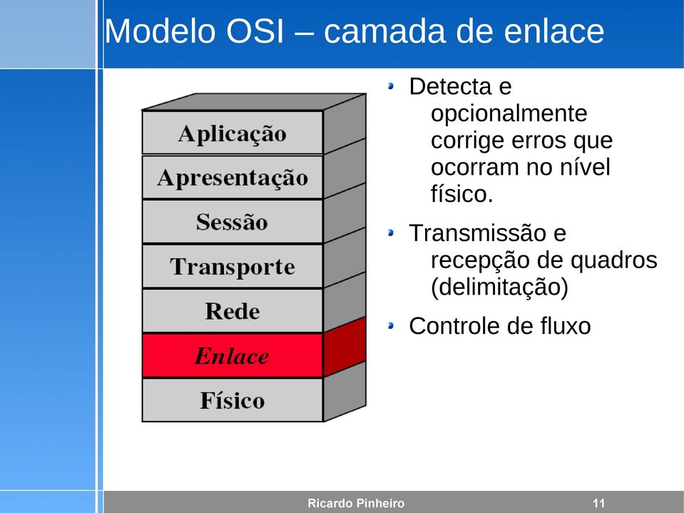 nível físico.