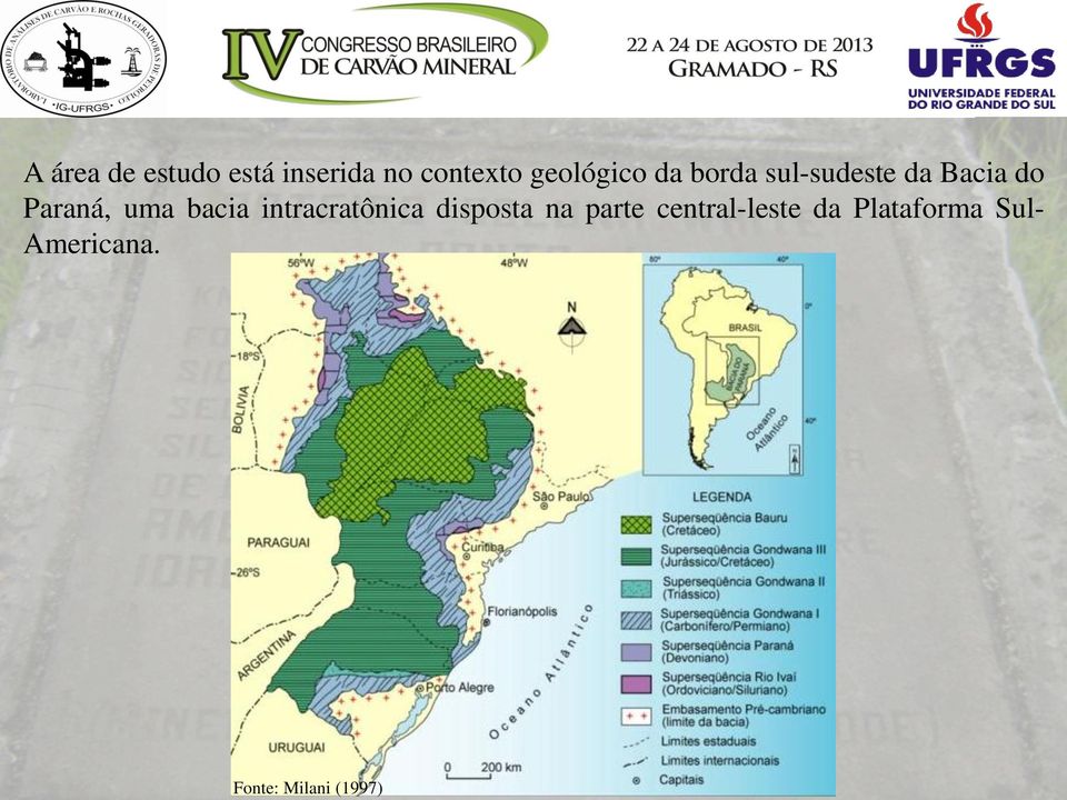 uma bacia intracratônica disposta na parte