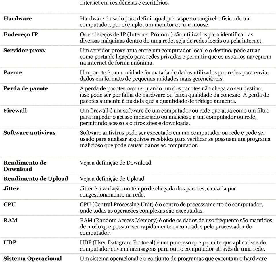 mouse. Os endereços de IP (Internet Protocol) são utilizados para identificar as diversas máquinas dentro de uma rede, seja de redes locais ou pela internet.