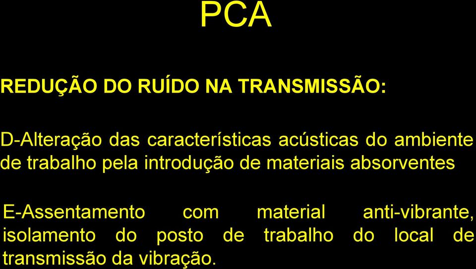 introdução de materiais absorventes E-Assentamento com material