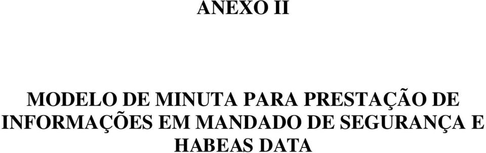 DE INFORMAÇÕES EM