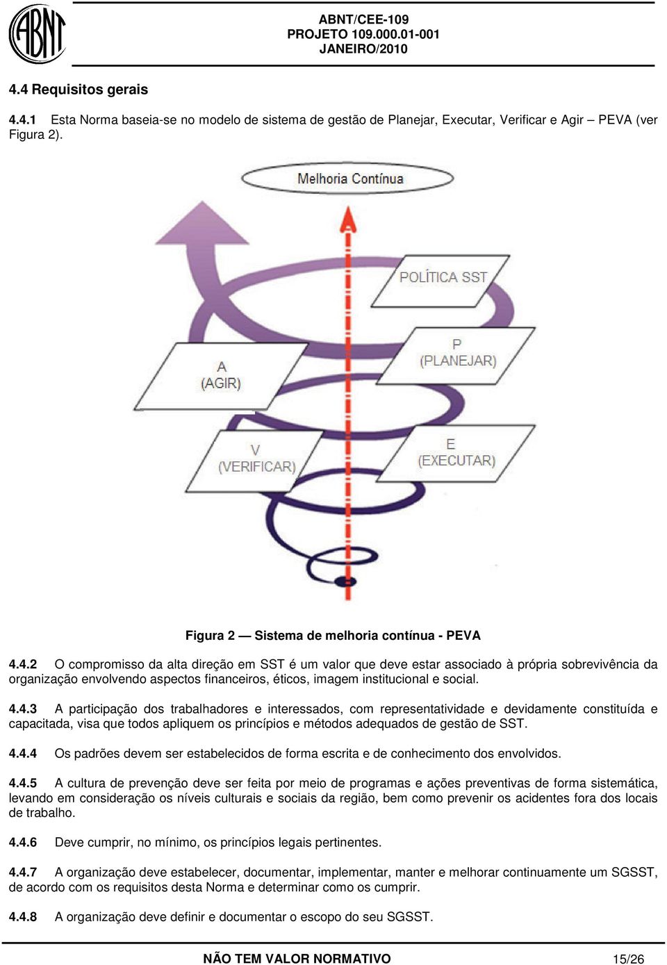 4.4.5 A cultura de prevenção deve ser feita por meio de programas e ações preventivas de forma sistemática, levando em consideração os níveis culturais e sociais da região, bem como prevenir os