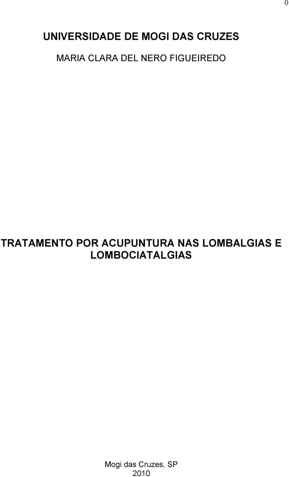 TRATAMENTO POR ACUPUNTURA NAS