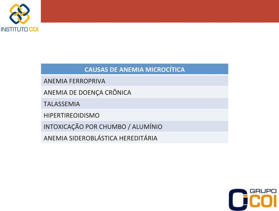 TALASSEMIA HIPERTIREOIDISMO INTOXICAÇÃO