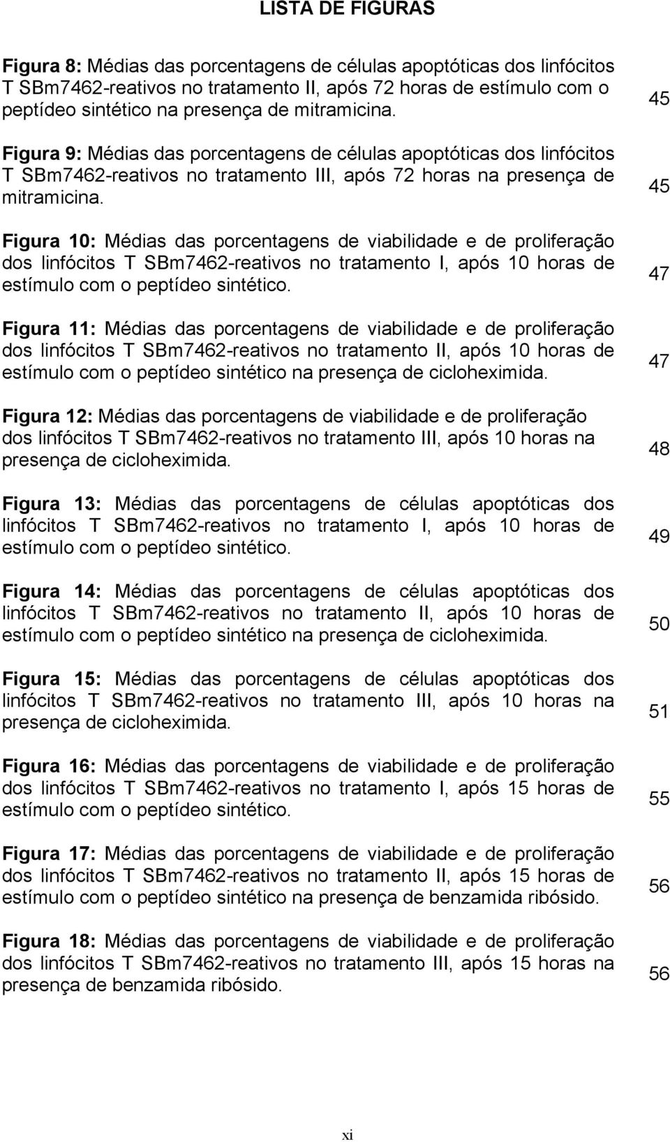 Figura 10: Médias das porcentagens de viabilidade e de proliferação dos linfócitos T SBm7462-reativos no tratamento I, após 10 horas de estímulo com o peptídeo sintético.