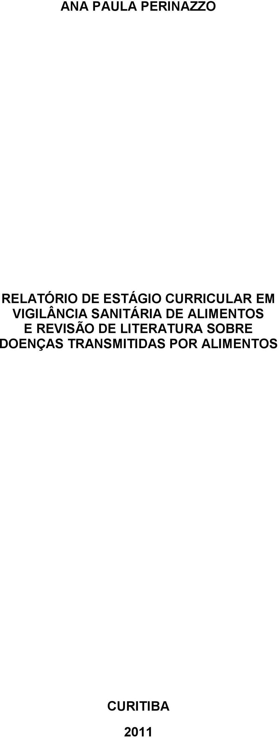 ALIMENTOS E REVISÃO DE LITERATURA SOBRE