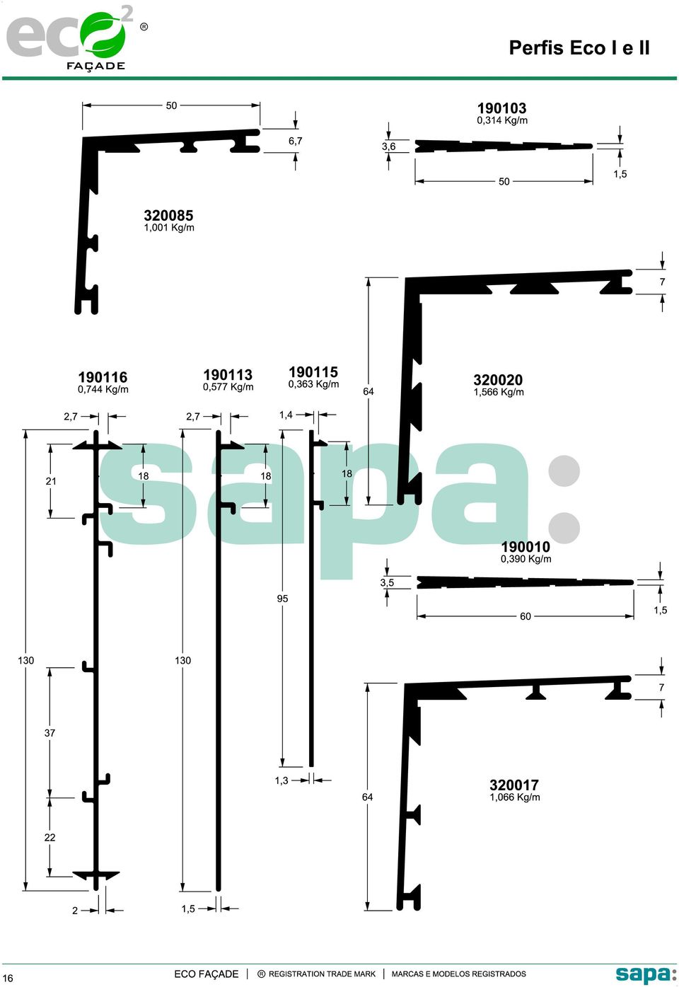 Kg/m 320020 6 1,566 Kg/m 2,7 2,7 1, 21 18 18 18 190010 0,390