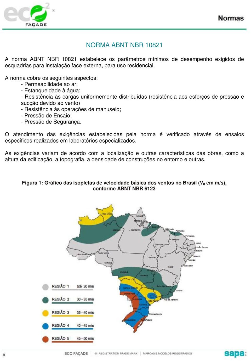 - Resistência às operações de manuseio; - Pressão de Ensaio; - Pressão de Segurança.