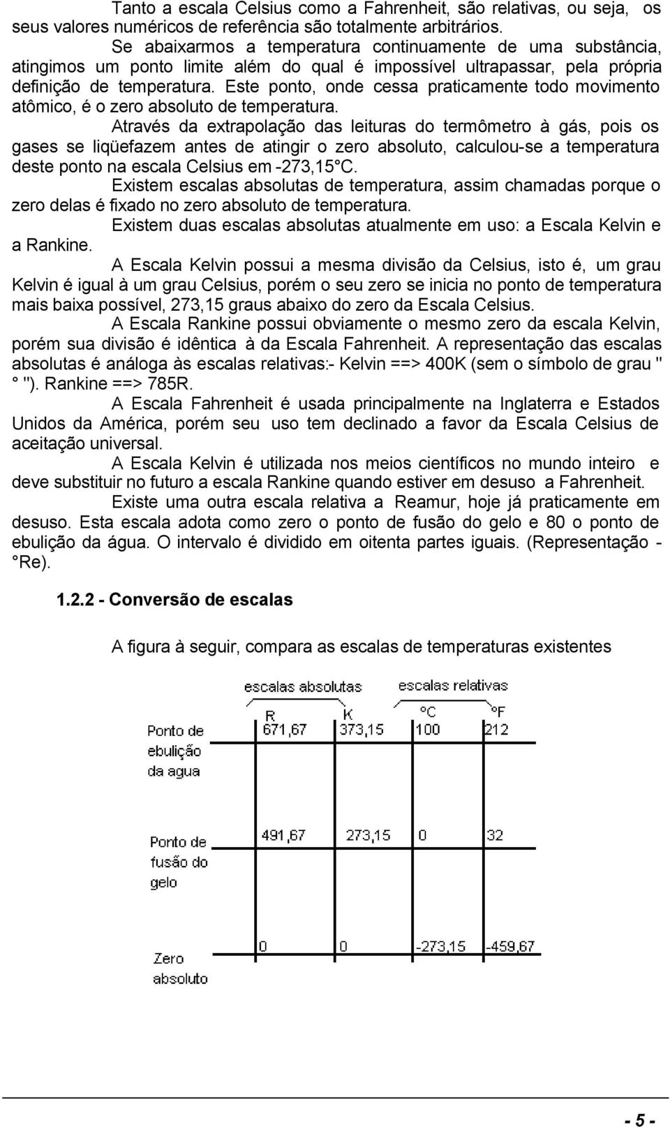 Este ponto, onde cessa praticamente todo movimento atômico, é o zero absoluto de temperatura.