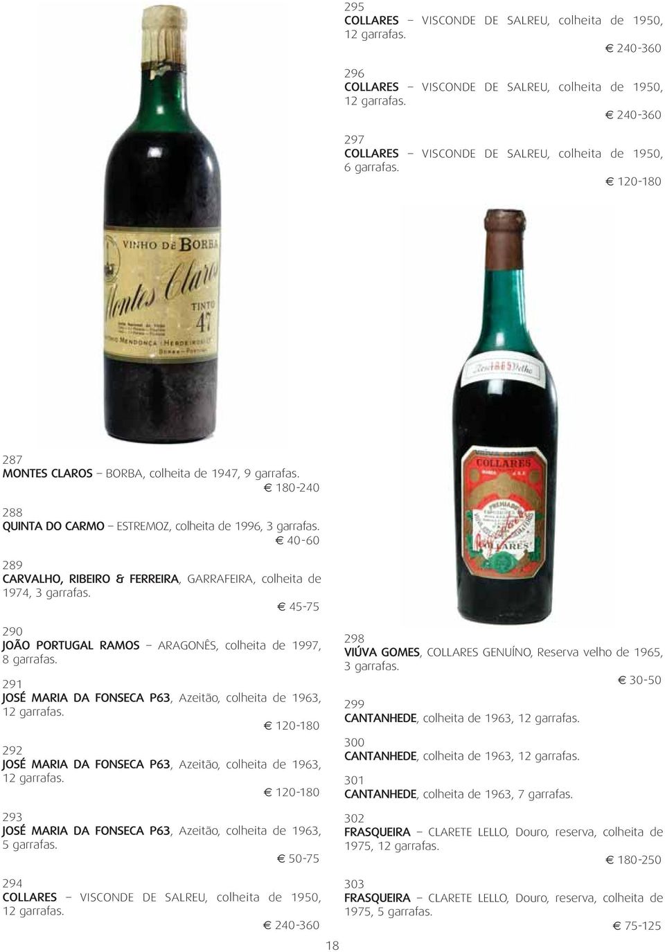 45-75 290 JOÃO PORTUGAL RAMOS ARAGONÊS, colheita de 1997, 8 garrafas.