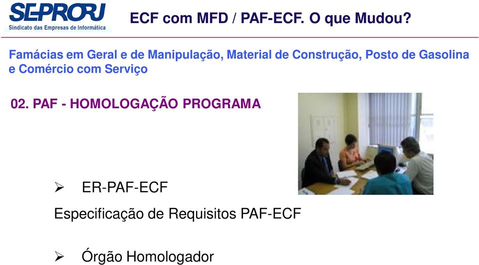 Especificação de