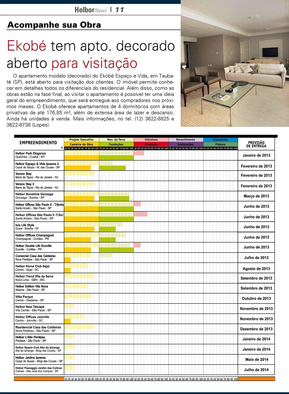 O imóvel permite conhecer em detalhes todos os diferenciais do residencial.