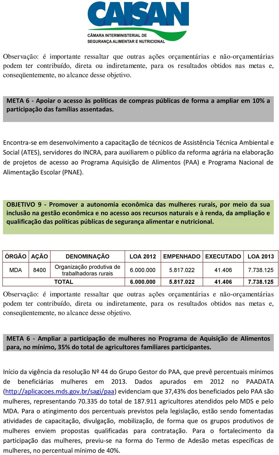 Encontra-se em desenvolvimento a capacitação de técnicos de Assistência Técnica Ambiental e Social (ATES), servidores do INCRA, para auxiliarem o público da reforma agrária na elaboração de projetos