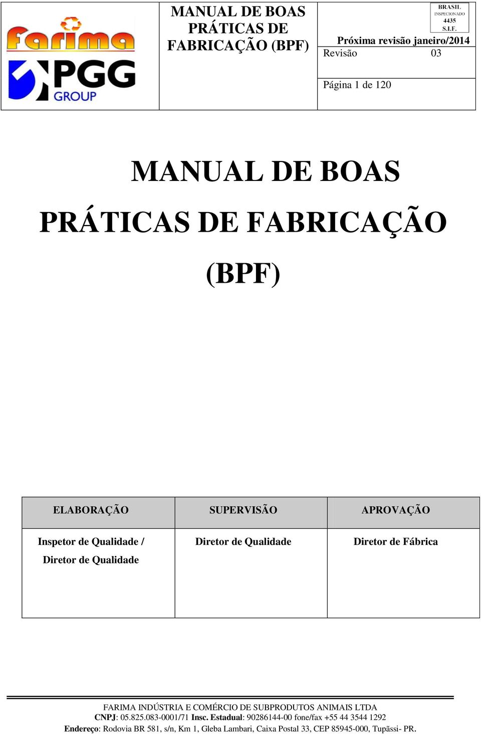 APROVAÇÃO Inspetor de Qualidade /