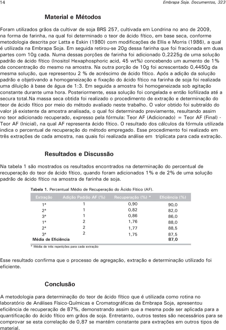 base seca, conforme metodologia descrita por Latta e Eskin (1980) com modificações de Ellis e Morris (1986), a qual é utilizada na Embrapa Soja.