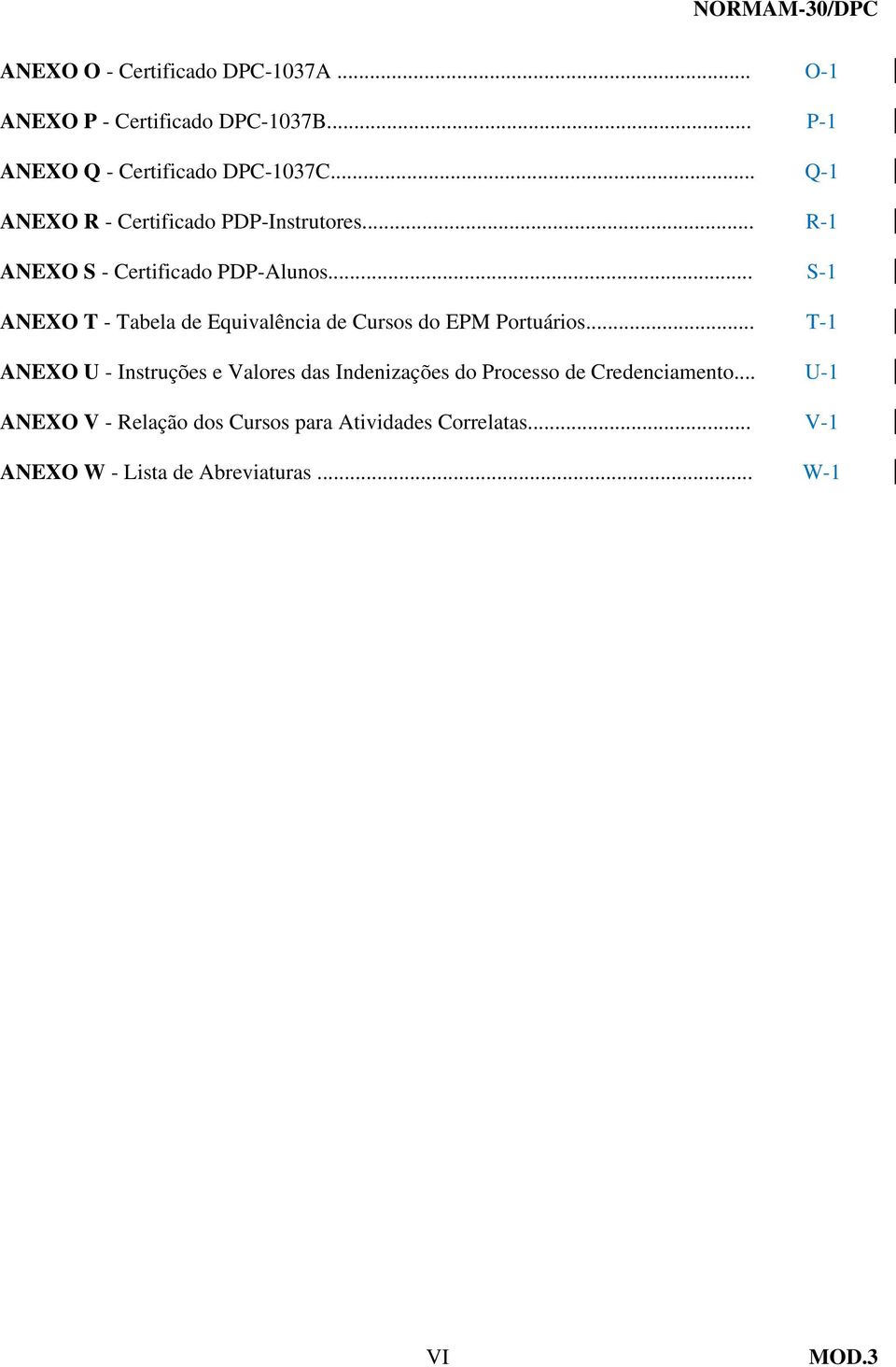 .. S-1 ANEXO T - Tabela de Equivalência de Cursos do EPM Portuários.