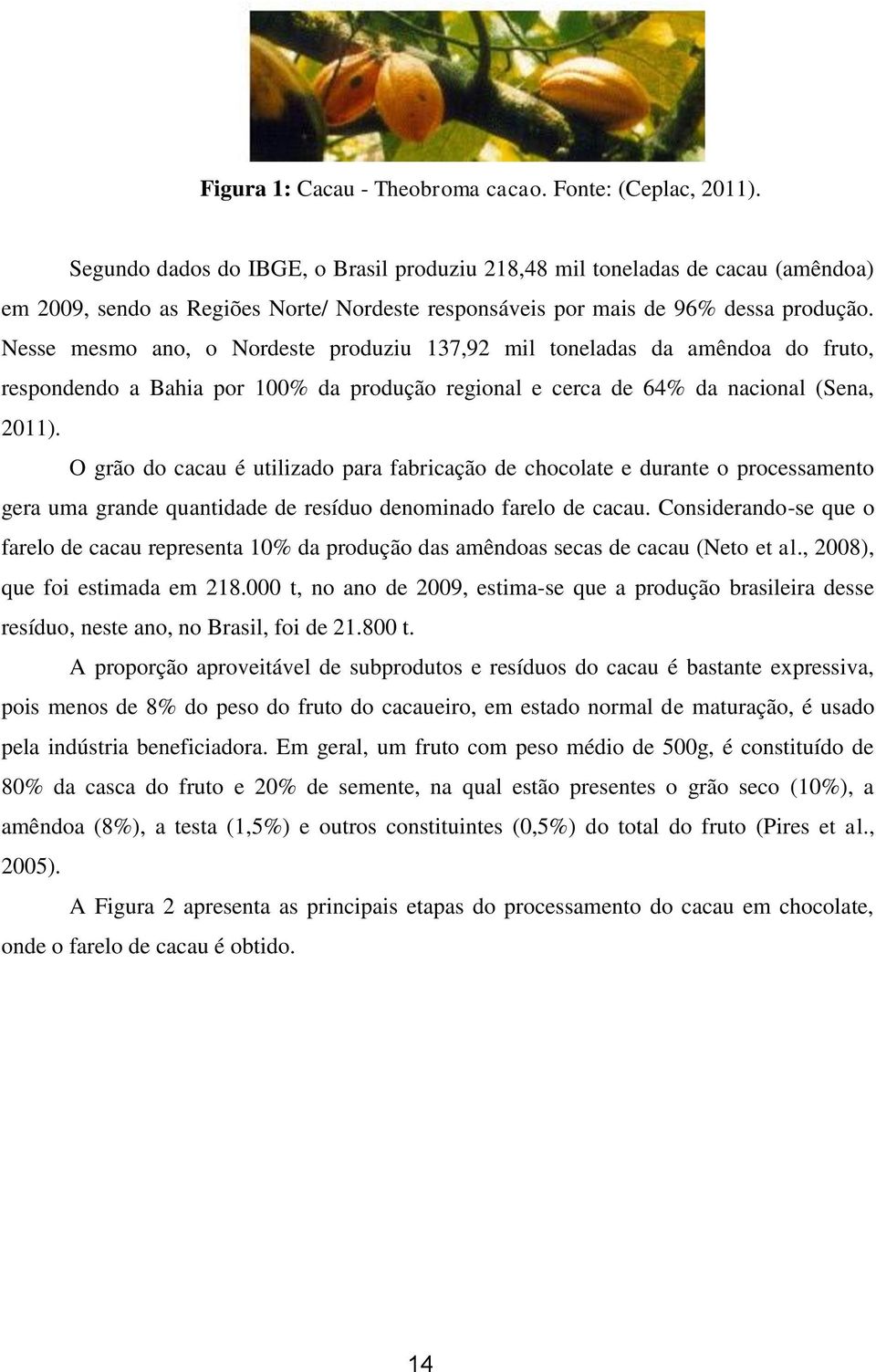 Nesse mesmo ano, o Nordeste produziu 137,92 mil toneladas da amêndoa do fruto, respondendo a Bahia por 100% da produção regional e cerca de 64% da nacional (Sena, 2011).