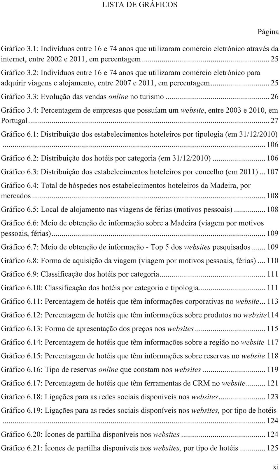 .. 26 Gráfico 3.4: Percentagem de empresas que possuíam um website, entre 2003 e 2010, em Portugal... 27 Gráfico 6.1: Distribuição dos estabelecimentos hoteleiros por tipologia (em 31/12/2010).